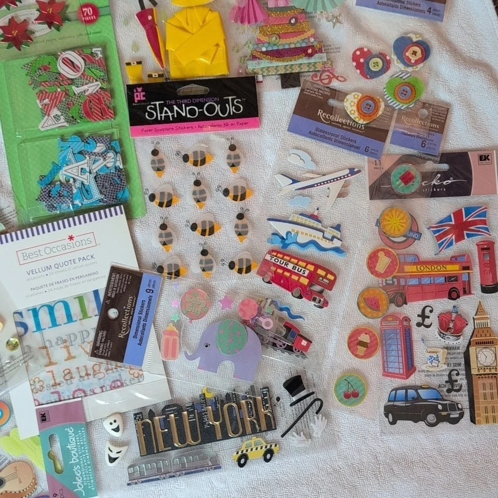 Colorful Scrapbook Sticker Collection #3